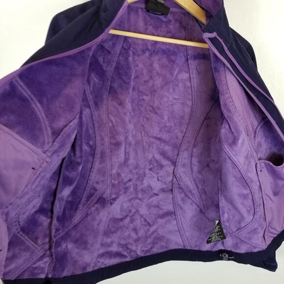 Double Diamond Women's Soft Shell Zip Front Jacket Purple Size M Medium - Picture 6 of 9
